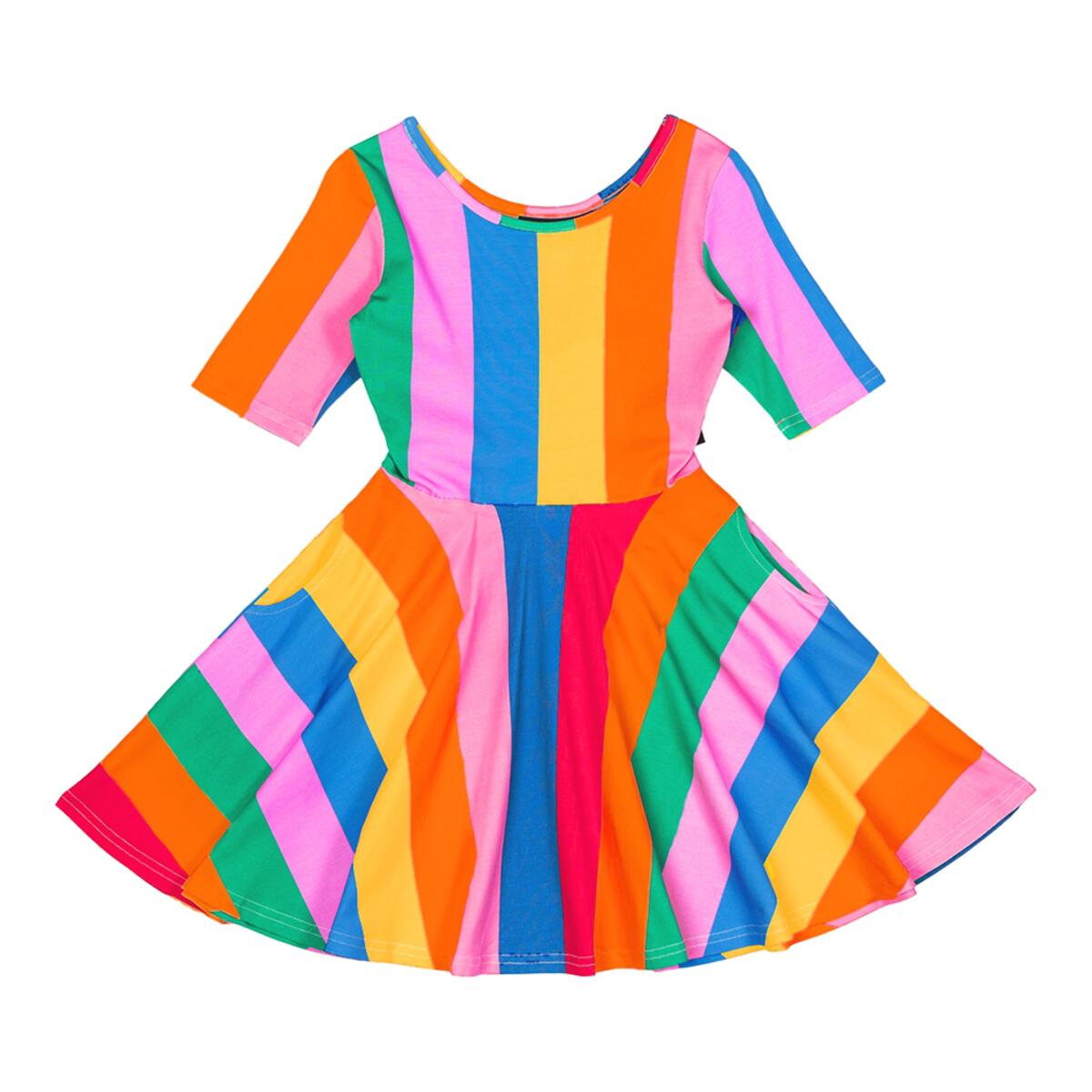 Rainbow Stripes Mabel Dress - Multi