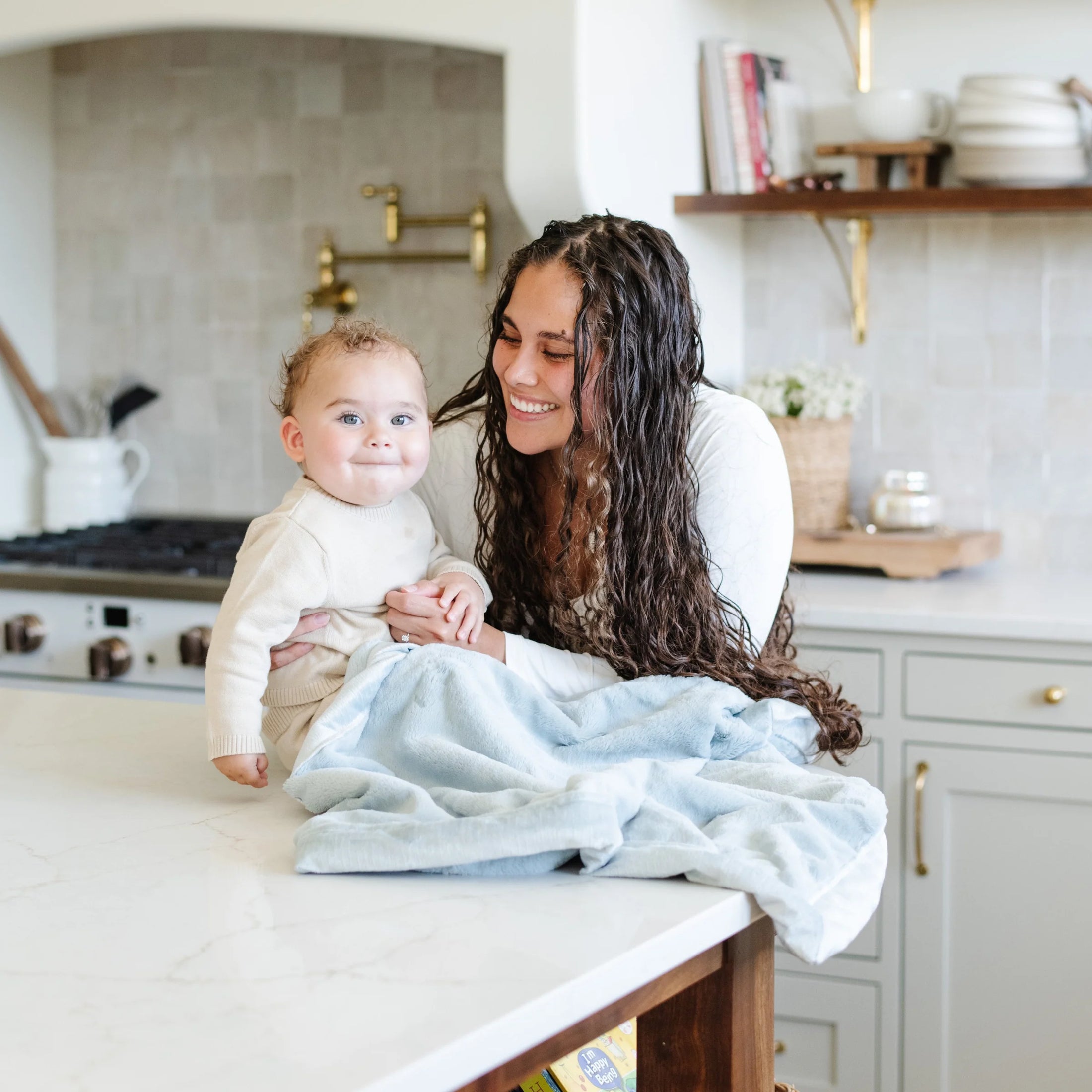 Chambray Lush Blanket - Receiving