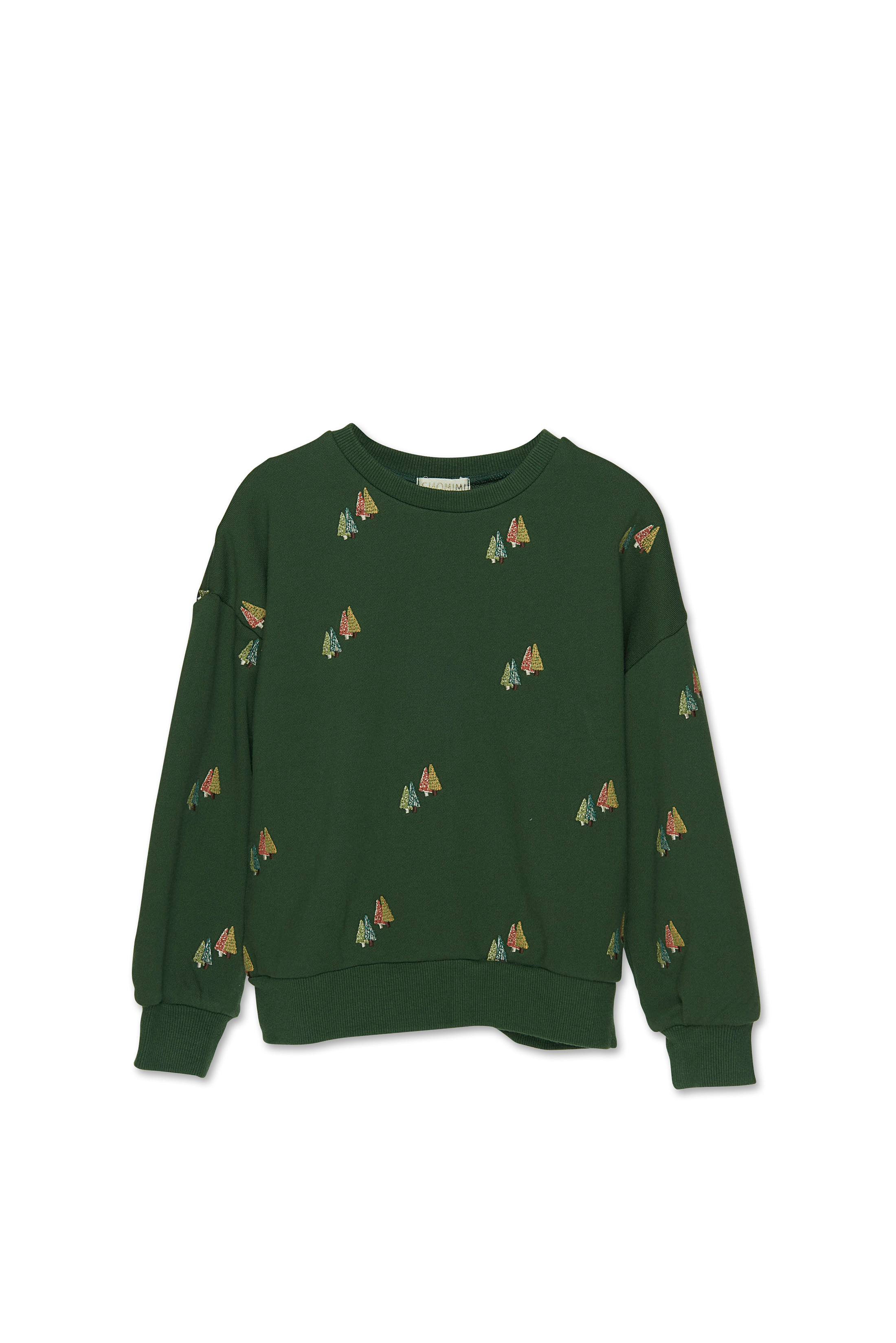 Embroidered Sweatshirt - Pine Trees