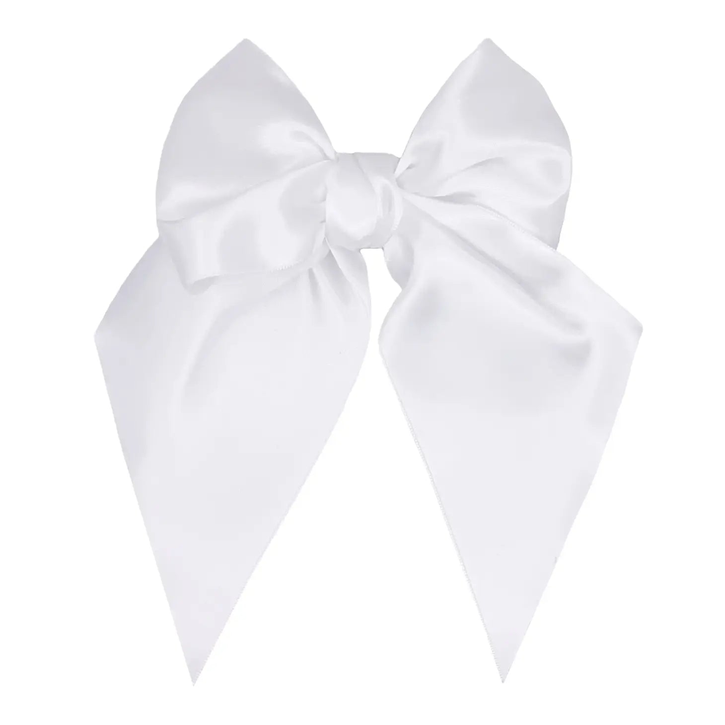 Satin Big  Belle Clip - White