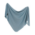 Load image into Gallery viewer, Ribbed Knit Swaddle Blanket - Atlantic
