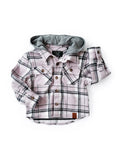 Load image into Gallery viewer, Hooded Flannel - Purple Haze
