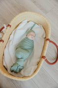 Load image into Gallery viewer, Ribbed Knit Swaddle Blanket - Clover
