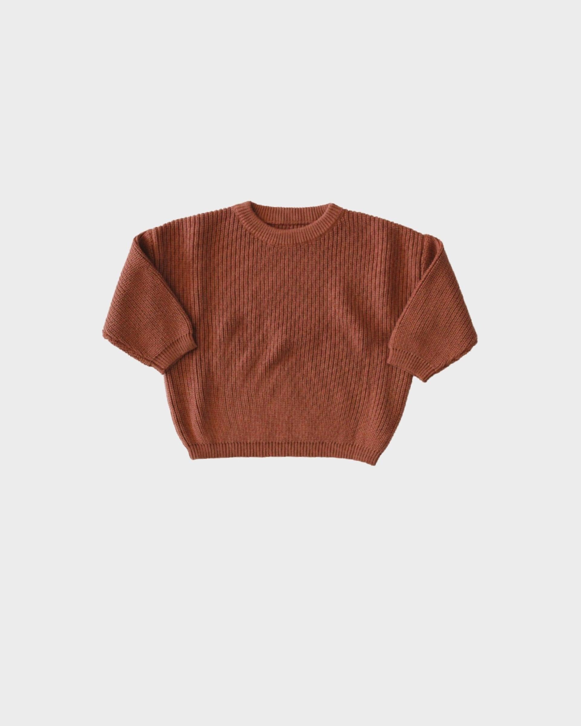 Kids Rust Knit Sweater