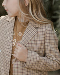 Load image into Gallery viewer, Double Breasted Blazer - Autumn Plaid
