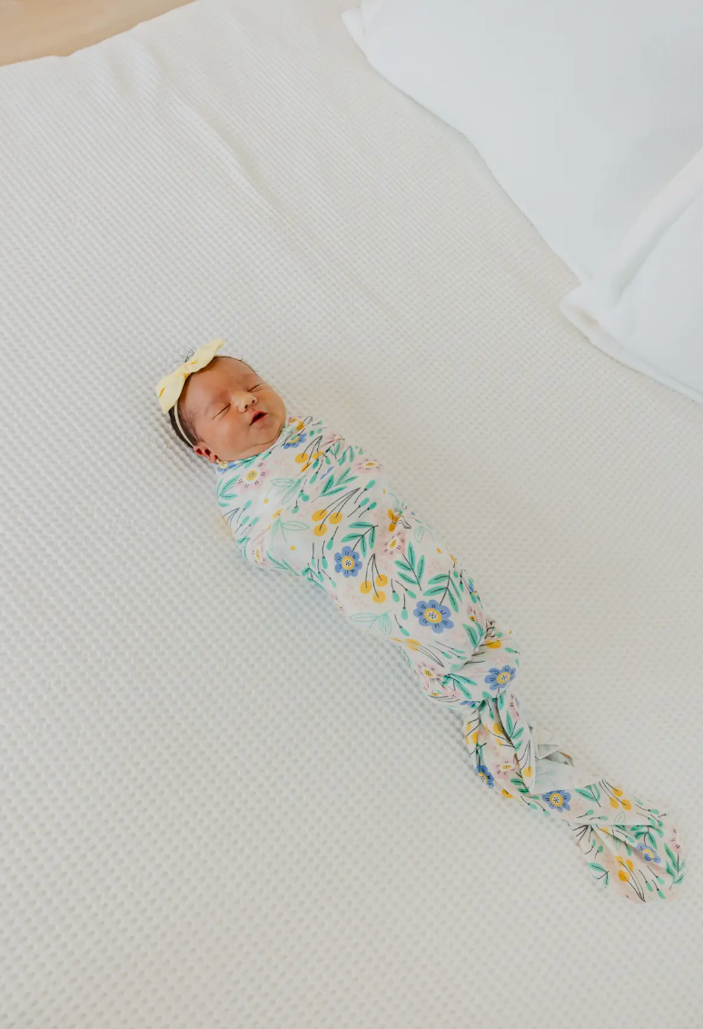 Knit Swaddle Blanket - Clara