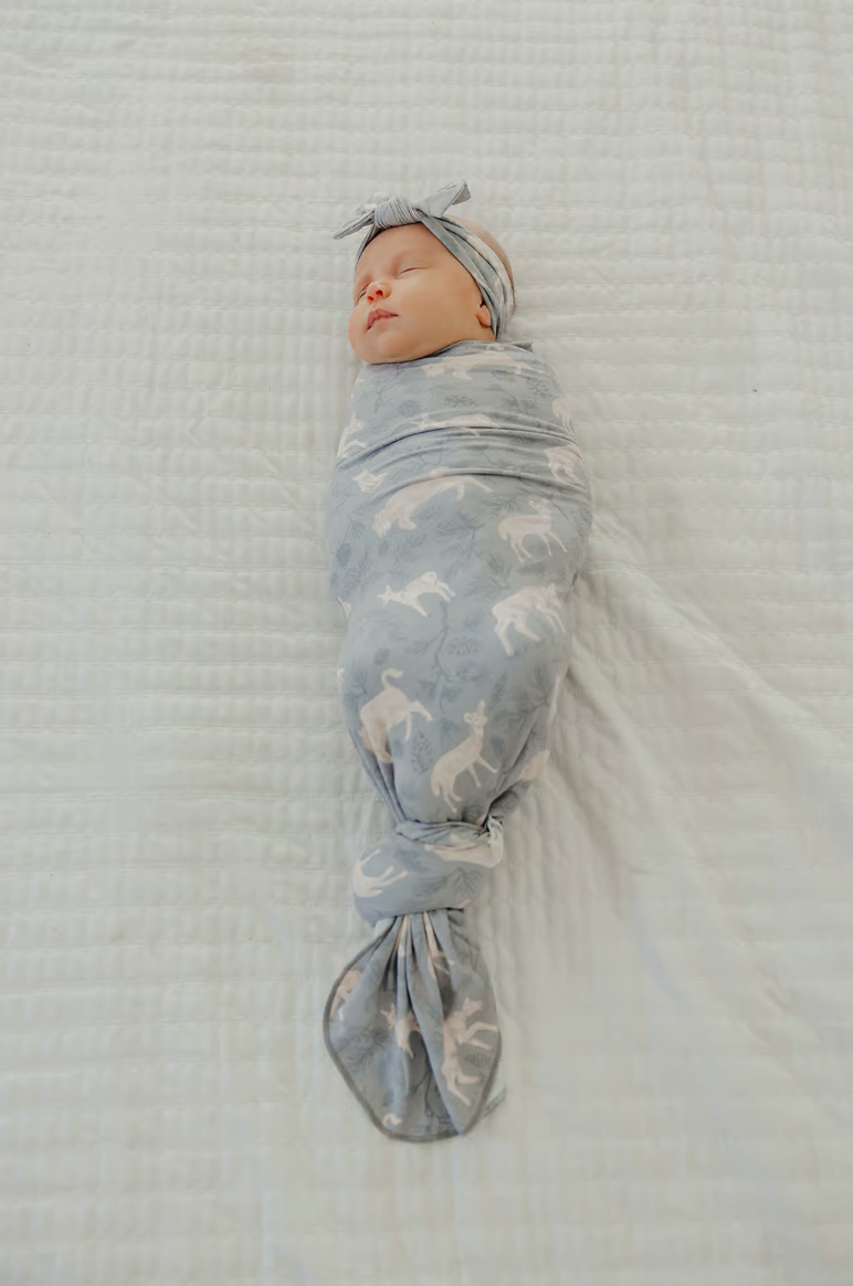 Knit Swaddle Blanket - Timber