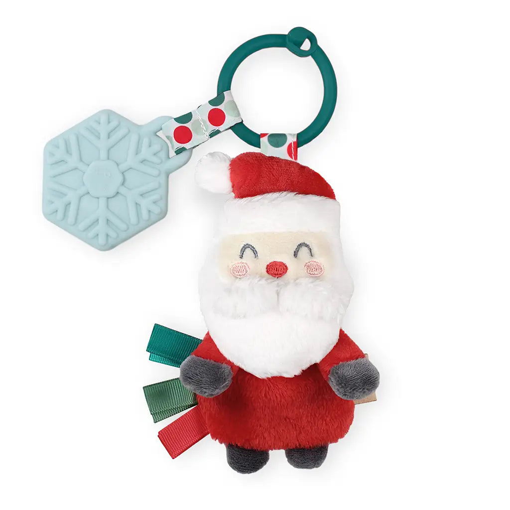 Holiday Itzy Pal Plush + Teether - Santa