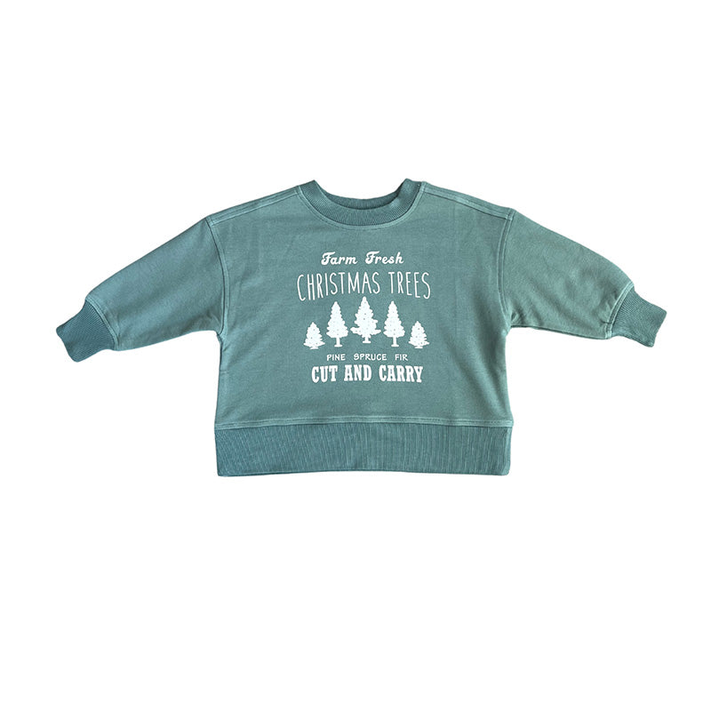 Boxy Sweatshirt - Farm Fresh Christmas Trees