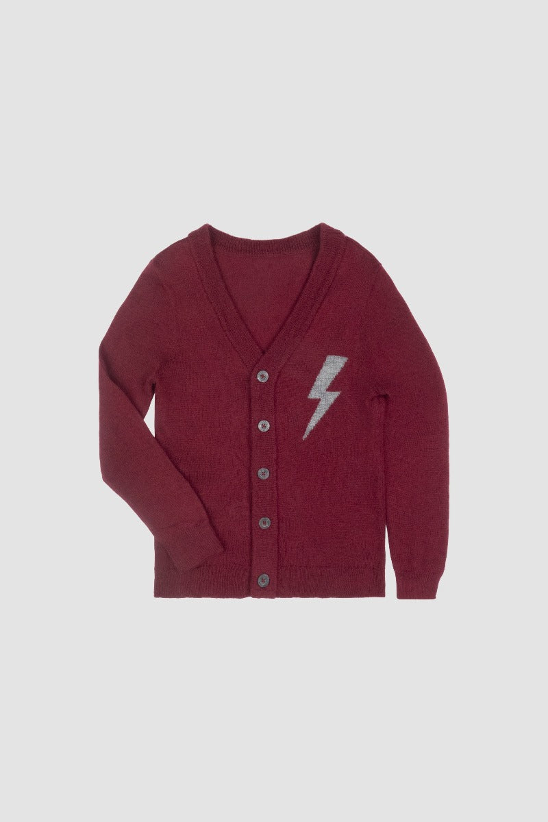 Boys Maroon Cardigan