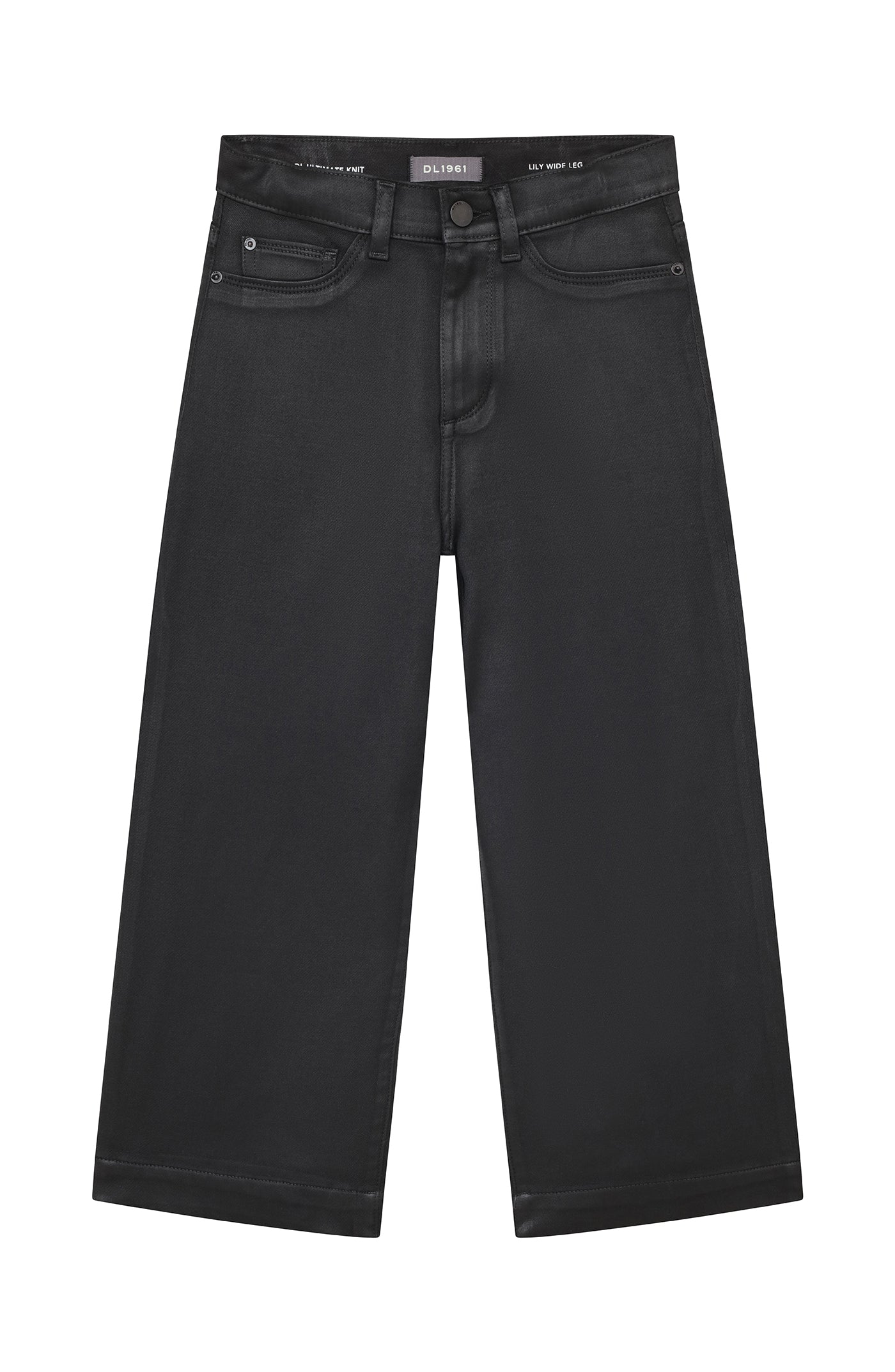 Lily Wide Leg - Black Coated