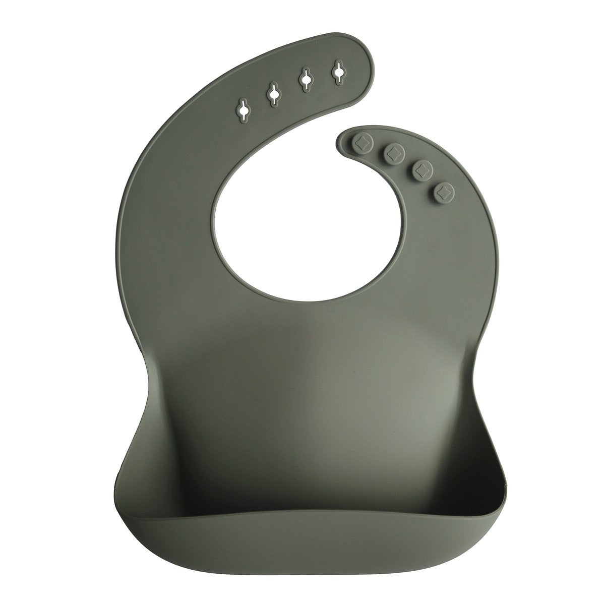 Silicone Bib - Silver Sage