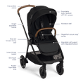 Load image into Gallery viewer, TRIV Stroller + Pipa Urbn Travel System - Caviar
