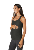 Load image into Gallery viewer, Featherweight Let it Grow Racerback Maternity Tank - Darkest Night
