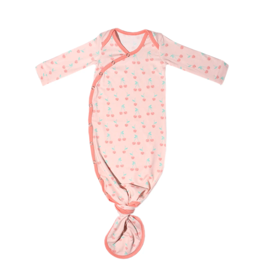 Newborn Knotted Gown - Cheery