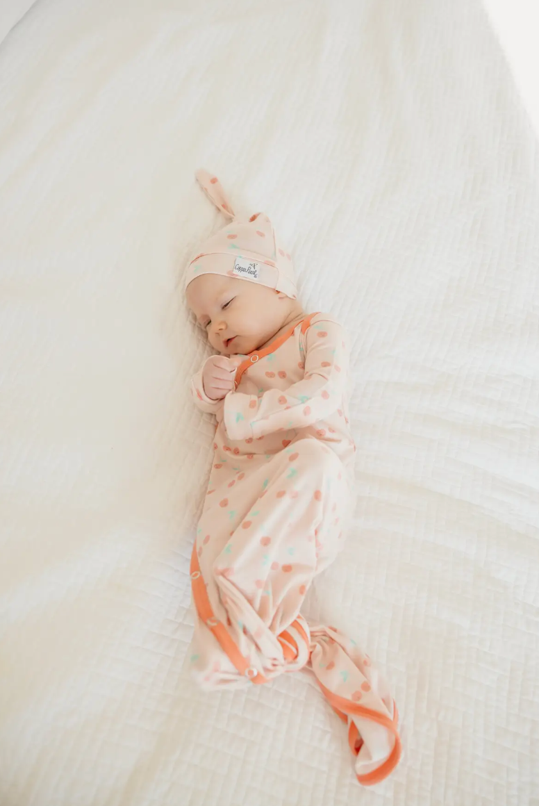 Newborn Knotted Gown - Cheery