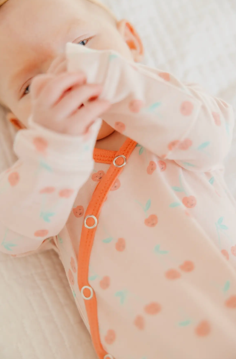 Newborn Knotted Gown - Cheery