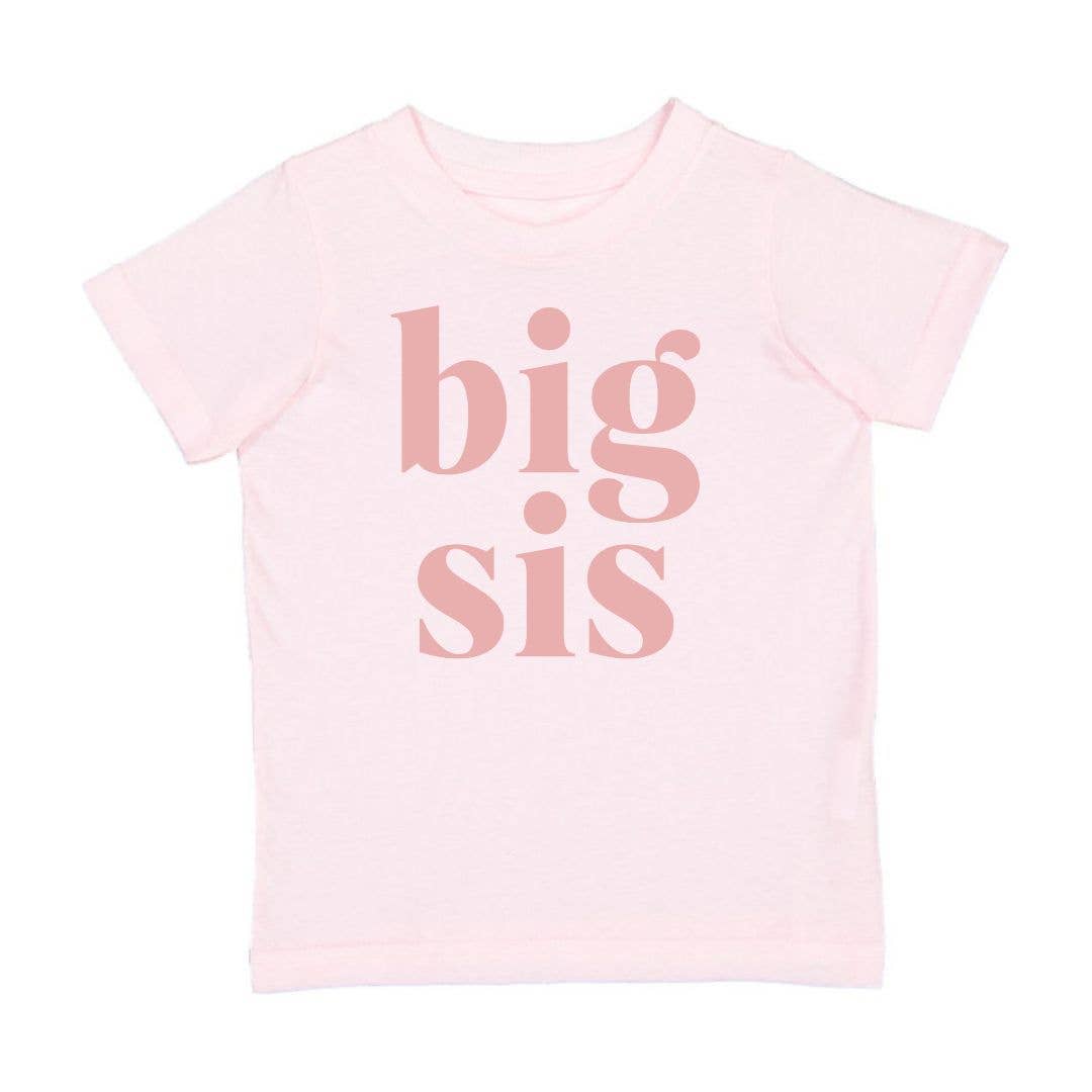 Big Sis Short Sleeve Shirt - Light Pink