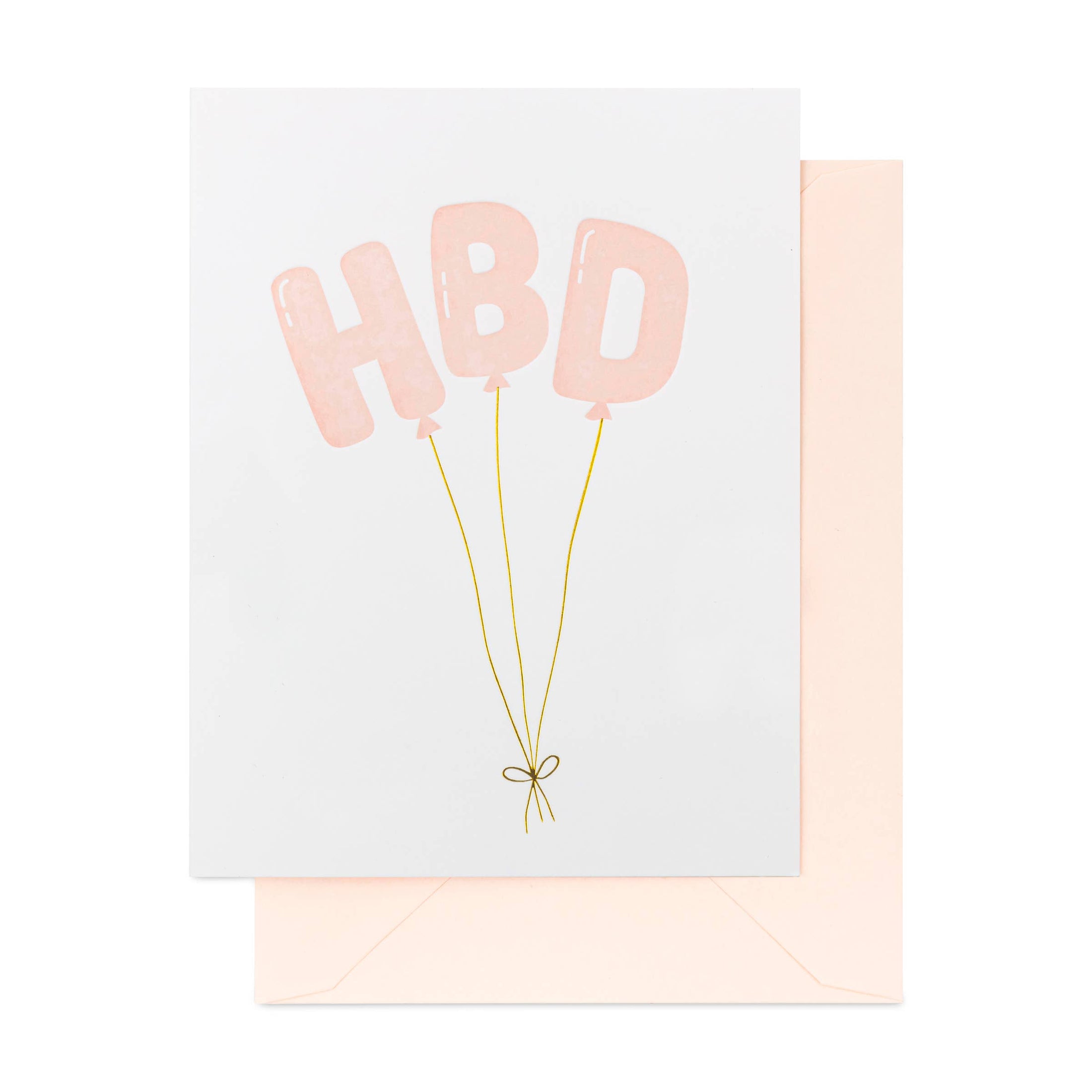 HBD Balloon Card