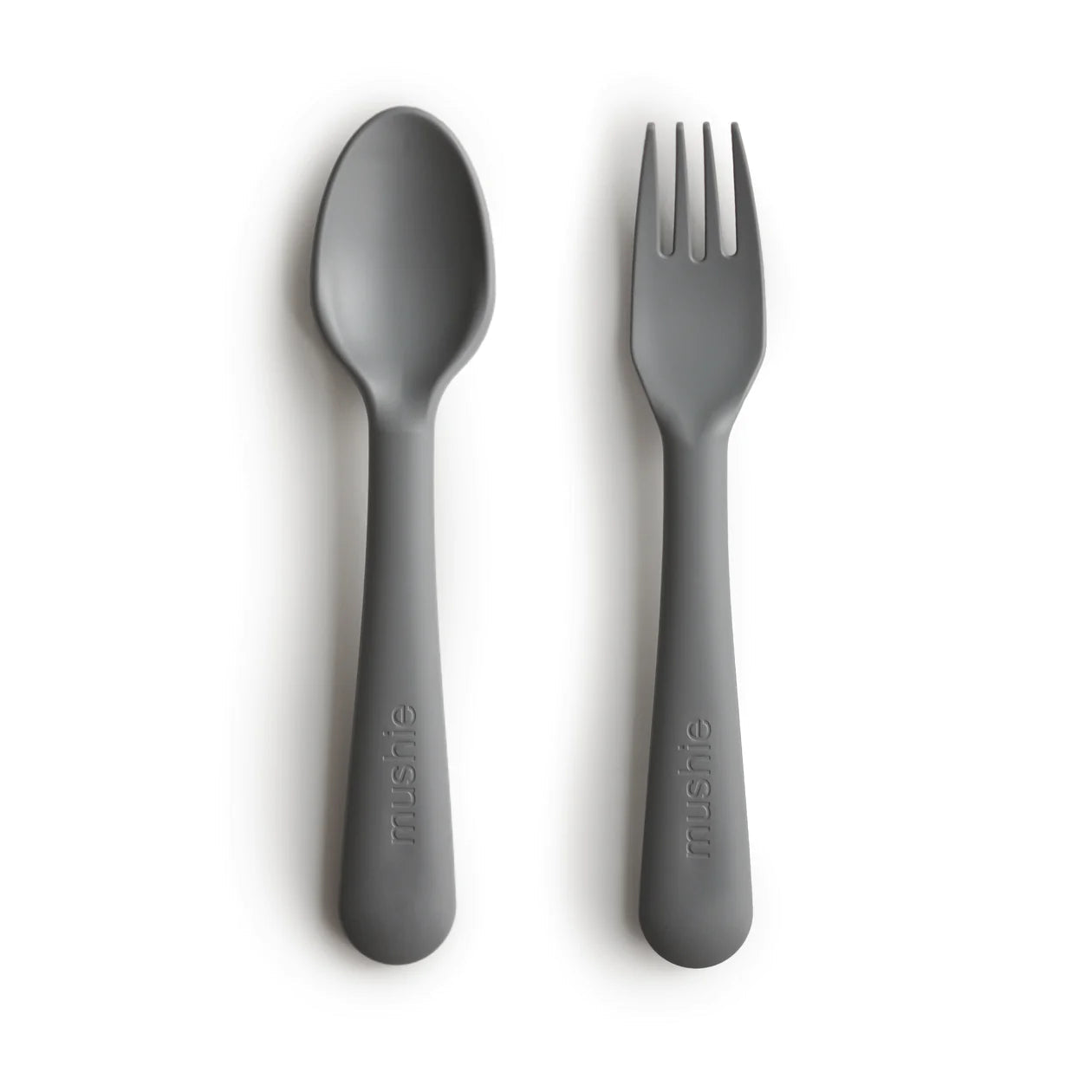 Dinnerware Fork and Spoon Set - Smoke Baby Essentials Mushie 