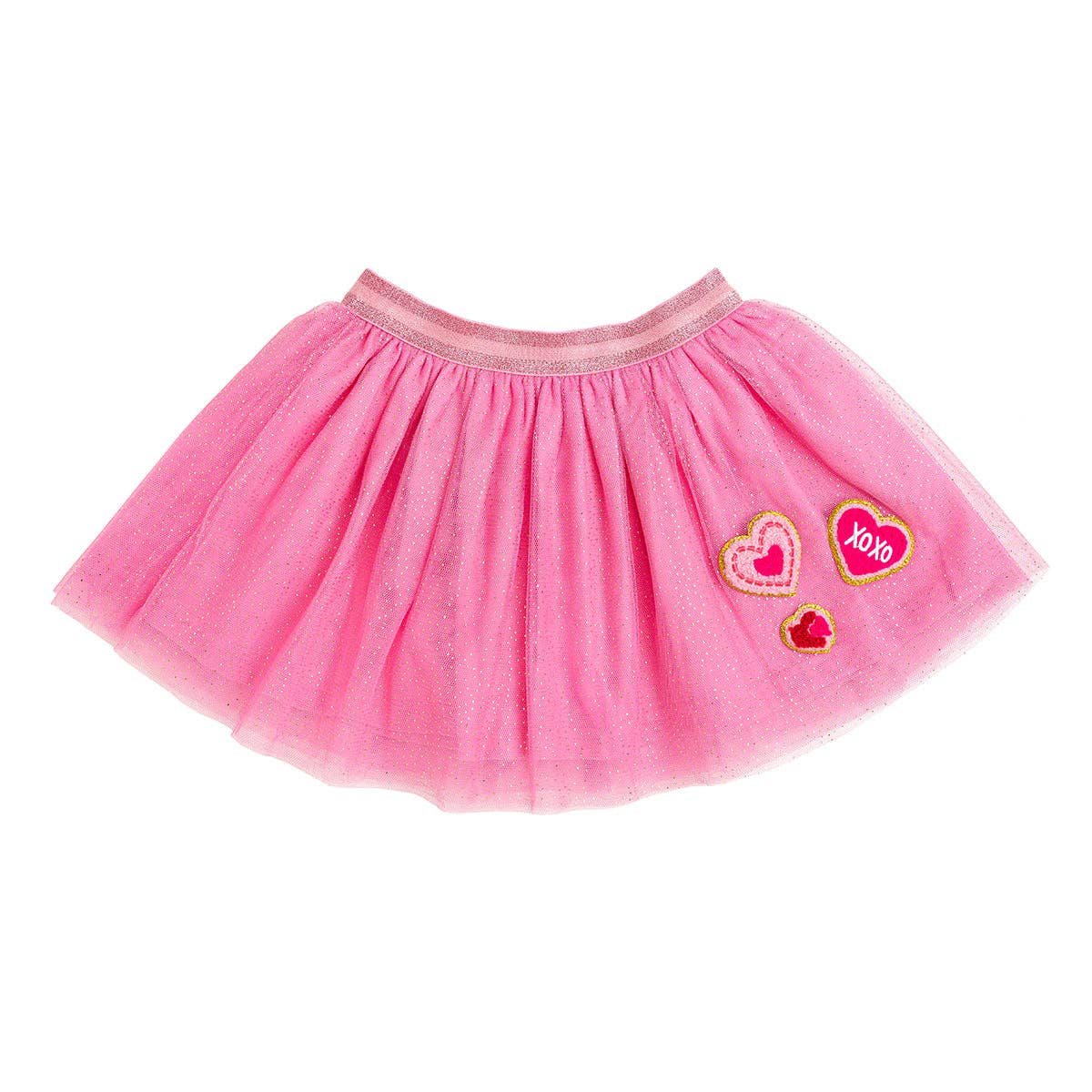 Heart Patch Tutu - Raspberry