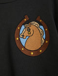 Load image into Gallery viewer, Horses Emb Sweatshirt - Black
