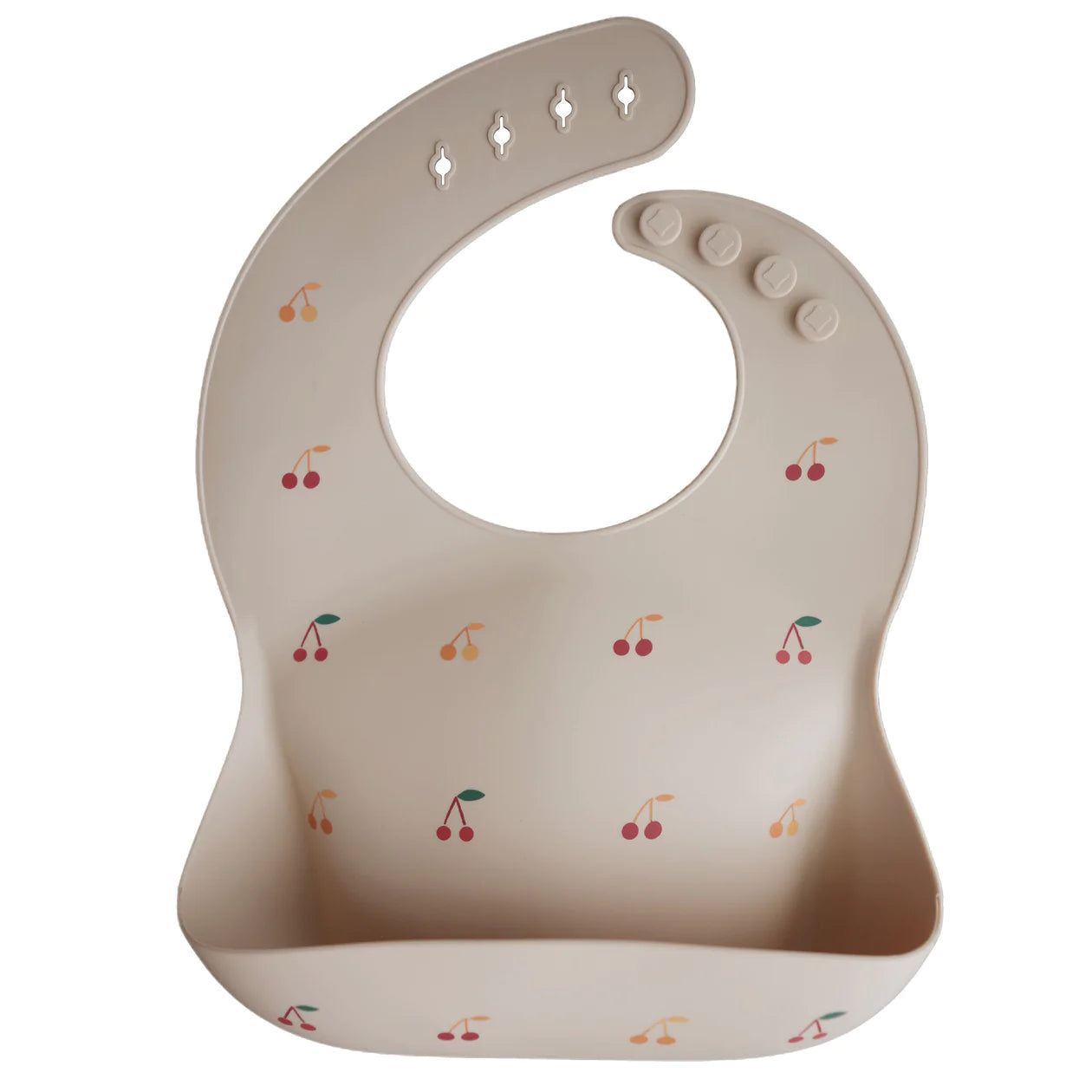 Silicone Bib - Cherries Baby Essentials Mushie 