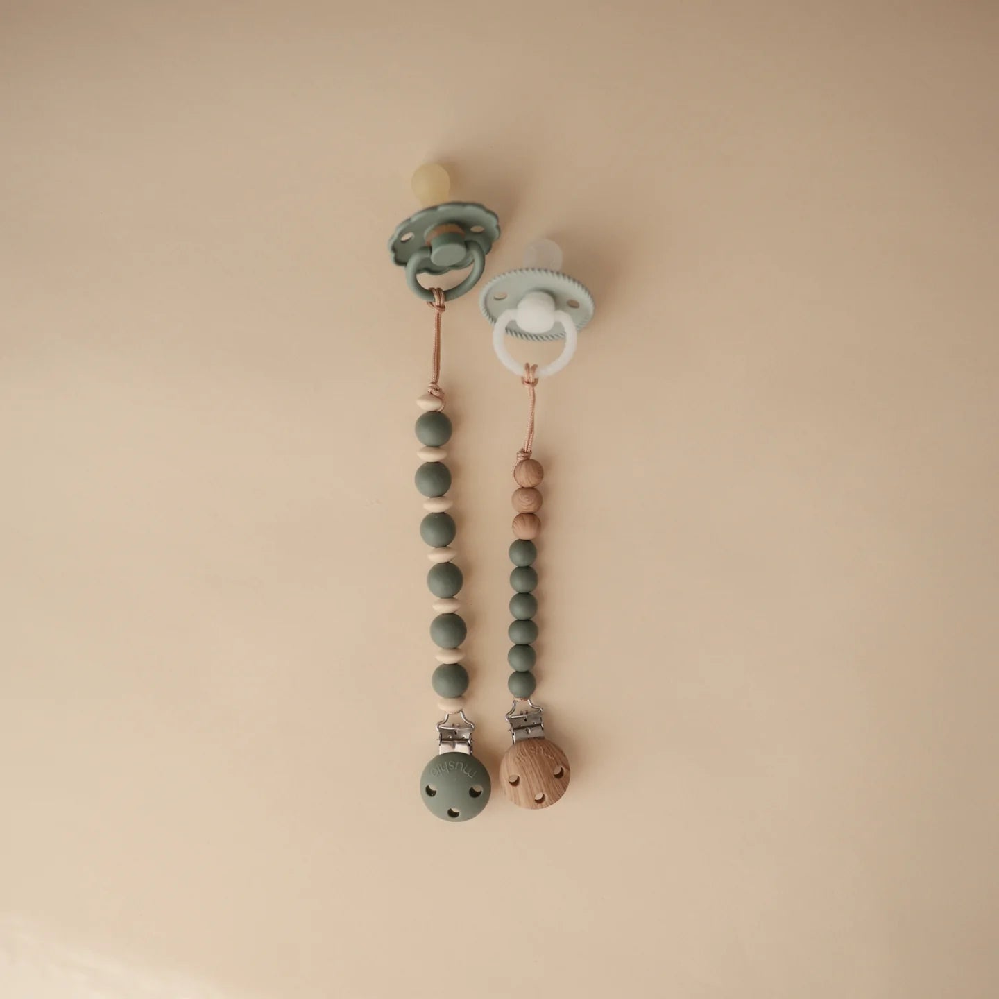 Pacifier Clip - Eva - Dried Thyme